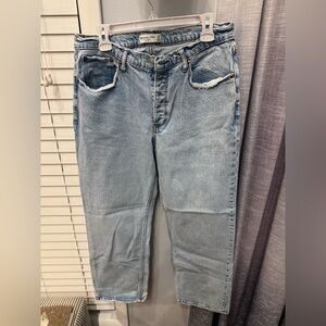 Abercrombie the 90s baggy low rise jeans